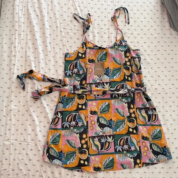 Patagonia Pink, Yellow & Teal Floral Tie Sundress - Picture 2 of 5